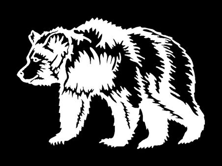 Boz Ayı Sticker 20 X 15 Cm MİXGİFTZ