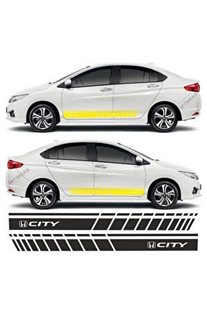 Honda City İçin özel yeni uyumlu Aksesuar Oto Yan Şerit özel yeni sticker MİXGİFTZ