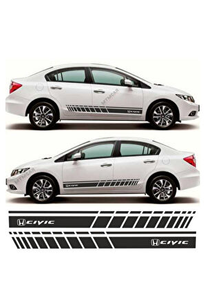 Honda Civic İçin özel yeni uyumlu Aksesuar Oto Yan Şerit özel yeni sticker MİXGİFTZ
