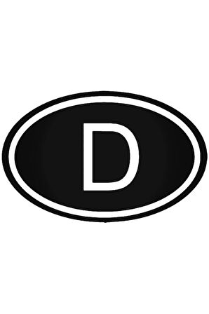 D Almanya Ülke Logosu Oto özel yeni sticker 15 x 9 cm MİXGİFTZ