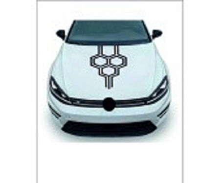 Tüm Araçlar İçin uyumlu Aksesuar Ön Kaput Bal Peteği Siyah özel yeni sticker 58*35 Cm MİXGİFTZ