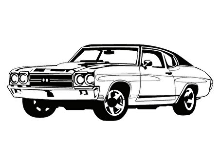 Klasik Arabalar Model 10 Oto özel yeni sticker 30 x 12 Cm MİXGİFTZ