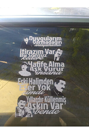 Eskiler Kuşağı Arka Cam Yazısı özel yeni sticker 40*20 Cm MİXGİFTZ