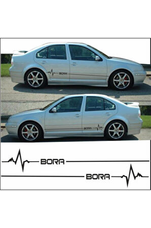 Volkswagen Bora İçin özel yeni uyumlu Aksesuar Yan Şerit Oto Ritim özel yeni sticker MİXGİFTZ