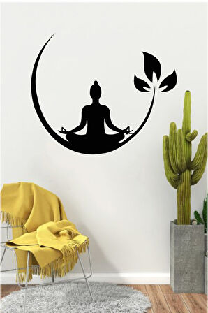 Yoga Ve Doğa Köşesi Duvar özel yeni sticker Yapıştırma (Su Ve Nemden Etkilenmez) MİXGİFTZ