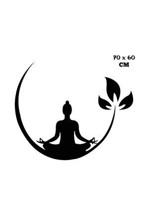 Yoga Ve Doğa Köşesi Duvar özel yeni sticker Yapıştırma (Su Ve Nemden Etkilenmez) MİXGİFTZ