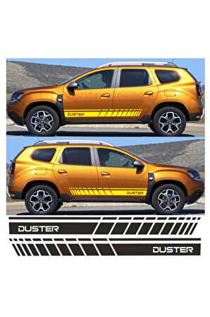 Dacia Duster İçin özel yeni uyumlu Aksesuar Oto Yan Şerit özel yeni sticker MİXGİFTZ