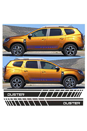Dacia Duster İçin özel yeni uyumlu Aksesuar Oto Yan Şerit özel yeni sticker MİXGİFTZ