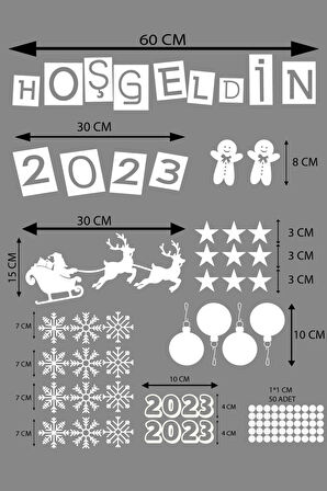 Hoşgeldin 2026 Yılbaşı Happy New Year  Süsü yeni Yıl Parti Çam Ağacı Kar Tanesi MİXGİFTZ