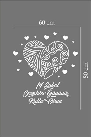 14 Şubat Sevgililer Günü Mağaza Vitrin Cam Kapı Duvar özel yeni sticker Süsleme MİXGİFTZ