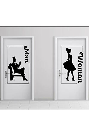 Man-women Tuvalet-wc Kapı özel yeni sticker MİXGİFTZ