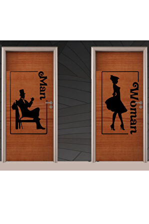 Man-women Tuvalet-wc Kapı özel yeni sticker MİXGİFTZ