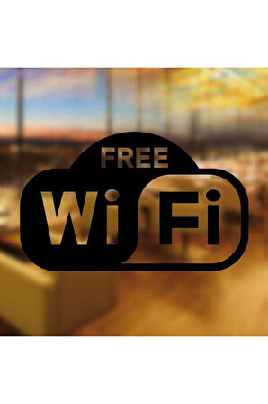Free Wifi Restaurant Kafe Cafe Bar Duvar Ve Cam özel yeni sticker, Çıkartma, Etiket MİXGİFTZ