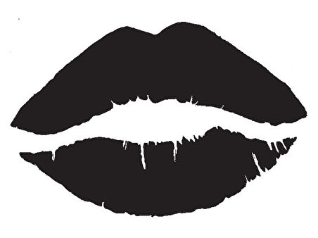 Kadın Dudağı Duvar Dekor Sticker (Tip 4) 40 X 28 Cm MİXGİFTZ