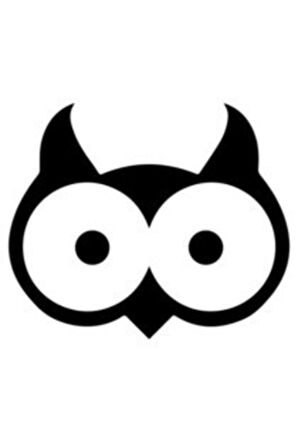 Baykuş Kafası Duvar Dekor Sticker 40 X 32 Cm MİXGİFTZ