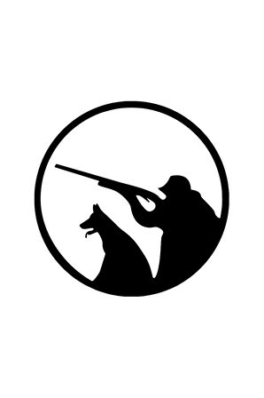 Nişan Almış Avcı Ve Köpeği Duvar Dekor Sticker 40 X 40 Cm MİXGİFTZ