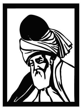 Mevlana Duvar Dekor Sticker 40 X 52 Cm MİXGİFTZ