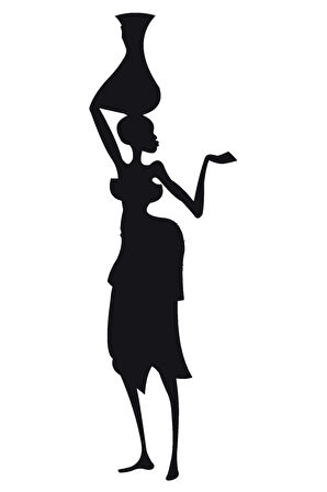 Afrikalı Kadın Model 10 Oto özel yeni sticker 15 x 54 Cm MİXGİFTZ