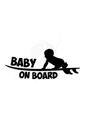 Arabada Bebek Var Oto özel yeni sticker 30 x 12 cm MİXGİFTZ