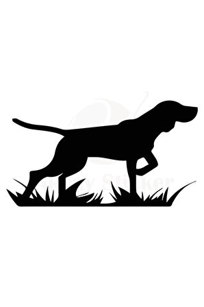 Av Köpeği Oto özel yeni sticker 25 x 12 cm MİXGİFTZ