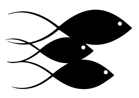 Balık Ailesi Oto özel yeni sticker 30 x 18 Cm MİXGİFTZ