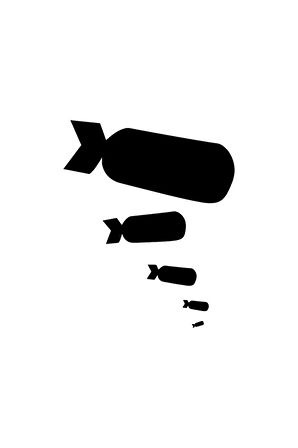 Bombalar Oto özel yeni sticker Siyah 30 x 36 cm MİXGİFTZ