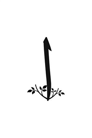 Elif Hat Yazısı Oto özel yeni sticker Siyah 20 x 34 cm MİXGİFTZ