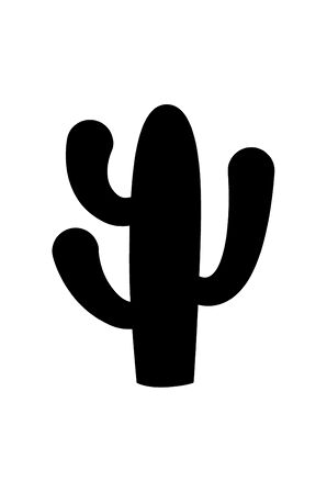 Kaktüs Oto özel yeni sticker Siyah 20 x 26 cm MİXGİFTZ