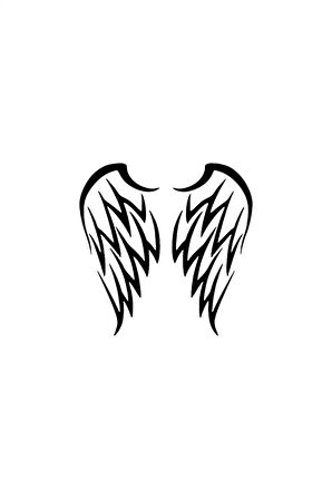 Kanatlar Oto özel yeni sticker Siyah 30 x 30 cm MİXGİFTZ