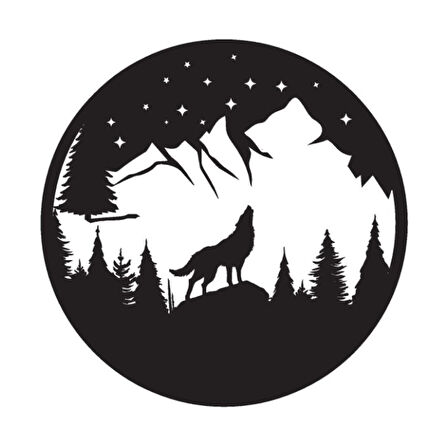 Kurt Ve Doğa Model 1 Oto özel yeni sticker 30 x 30 Cm MİXGİFTZ