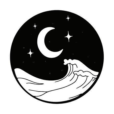 Mehtap Ay Ve Yıldız Oto özel yeni sticker 30 x 30 Cm MİXGİFTZ