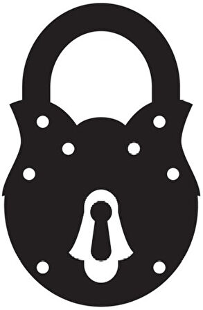 Tarihi Asma Kilit Model 1 Oto özel yeni sticker 15 x 22 Cm MİXGİFTZ