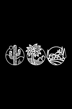 3Lü Doğa Seti Sticker 30 X 9 Cm MİXGİFTZ