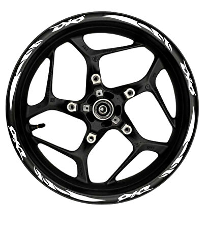 mixgiftzDio Beyaz yazılı  beyaz pençe şeritli