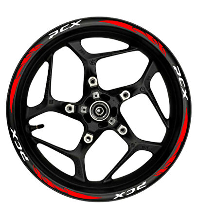 mixgiftzPcx Beyaz yazılı  kırmızı pençe şeritli