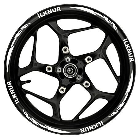 mixgiftzÖzel isim Beyaz yazılı  beyaz pençe şeritli