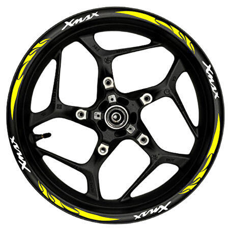 mixgiftzXmax Beyaz yazılı  sarı pençe şeritli