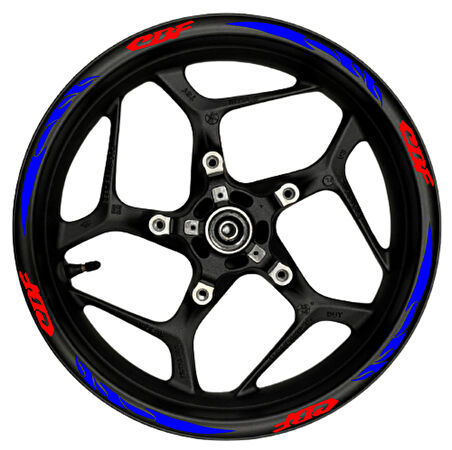 mixgiftzCBF kırmızı yazılı  mavi reflektif pençe şeritli