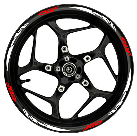 mixgiftzCBF kırmızı yazılı  beyaz pençe şeritli