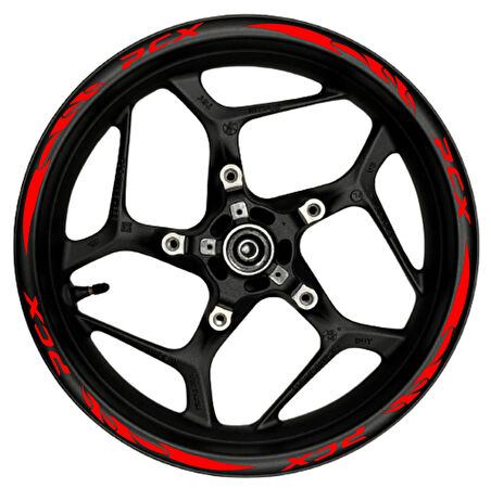 mixgiftzPCX kırmızı yazılı  kırmızı pençe şeritli