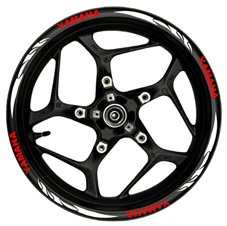 mixgiftzYamaha kırmızı yazılı  beyaz pençe şeritli