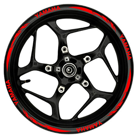 mixgiftzYamaha kırmızı yazılı  kırmızı pençe şeritli