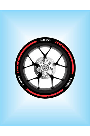 mixgiftzJant Şeridi Mondial Drift Uyumlu Uyumlu L Reklektif Kırmızı Beyaz Sağ-Sol/Ön-Arka