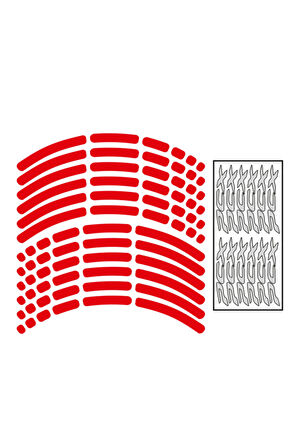 mixgiftzJant Şeridi Honda Pcx Reflektör Kırmızı Sağ-Sol/Ön-Arka