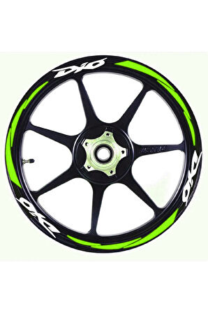 mixgiftzJant Şeridi Dio Uyumlu Kırmızı-Fıstık Yeşili Reflektifli Sağ-Sol/Ön-Arka