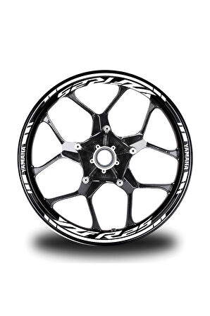 mixgiftzJant Şeridi Yzf R25 Yamaha Uyumlu Beyaz-Beyaz Sağ/Sol-Ön/Arka