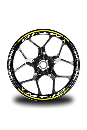 mixgiftzSarı Yamaha MT 10 Jant Sticker Etiket