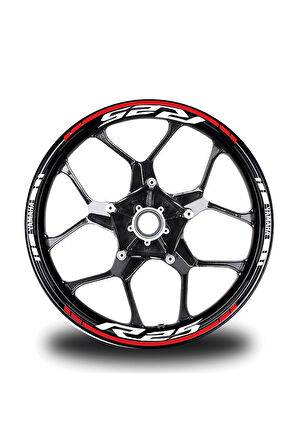 mixgiftzYamaha Xmax 250 2 Kesikli Neon Sarı Renk Sticker Modeli Jant Dahi