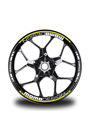 mixgiftzNeon Sarı Momodesing Takım Jant Sticker Etiket