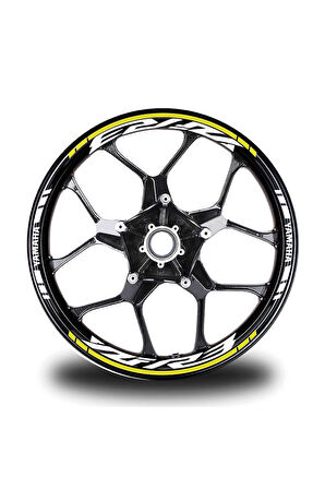 mixgiftzSarı Yamaha YZF R3 Takım Jant Sticker Etiket